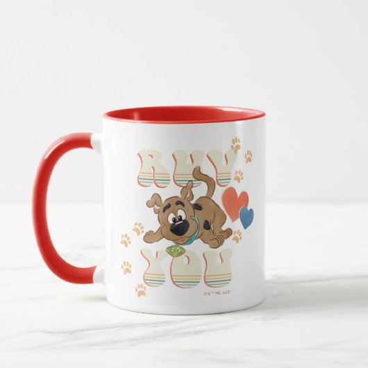 Puppy Scooby-Doo "Ruv You" Tasse (Links)