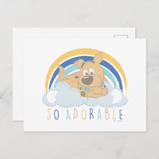 Puppy Scooby-Doo "So Adorable" Postkarte (Vorne/Hinten)