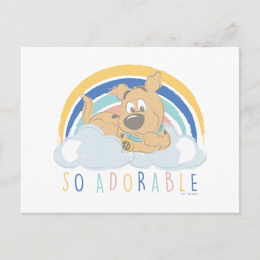 Puppy Scooby-Doo "So Adorable" Postkarte (Vorderseite)