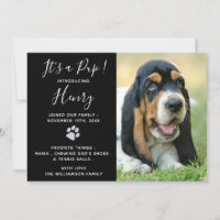 Puppy Shower Party - Elegantes, modernes Schwarzes