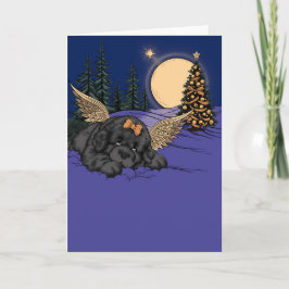 Puppy Snow Angel Feiertagskarte