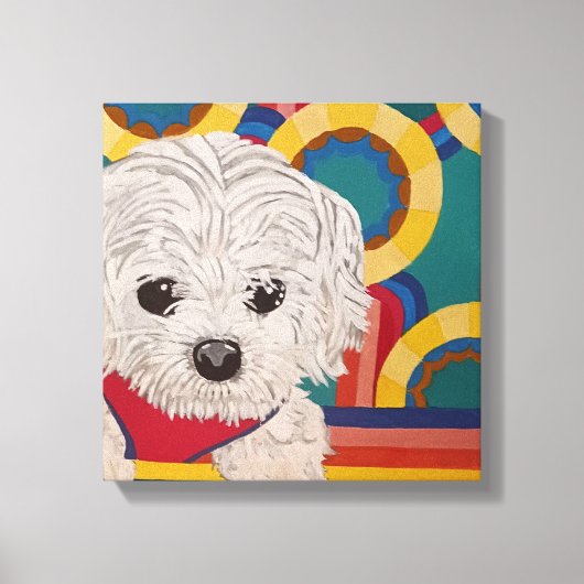 Puppy Stretched Canvas Print Leinwanddruck (Vorderseite)