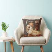 Puppy Taking A Bath Vintage Antique Kissen (Stuhl )