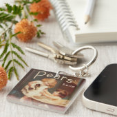 Puppy Taking A Bath Vintage Antique Schlüsselanhänger (Vorderseite rechts)