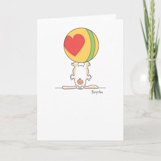 PUPPY TRICK FEIERTAGSKARTE (Vorderseite)