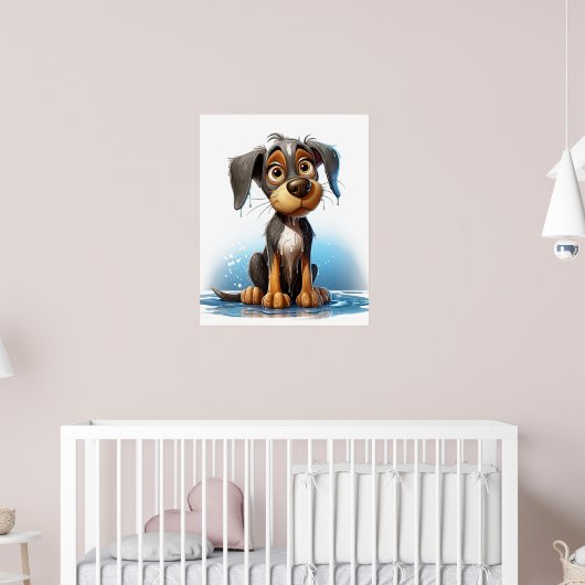 Puppy Wall Art Poster (Kinderzimmer 2)