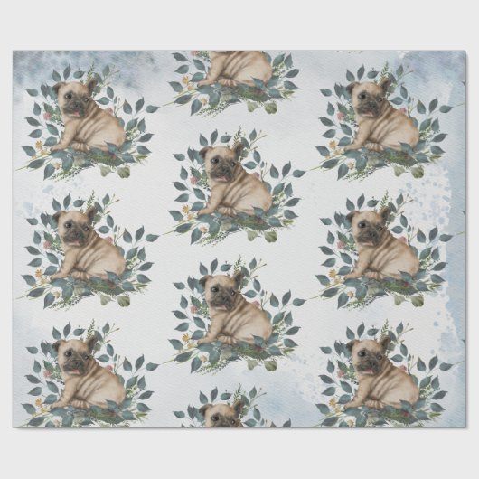 Puppy Wcolor Geschenkpapier (Flach)