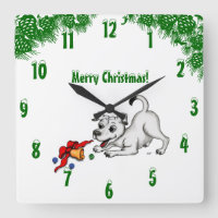 Puppy with Bell and Ball , Merry Christmas!