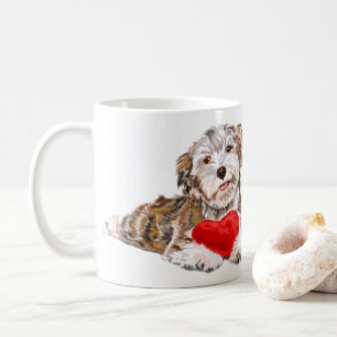 Puppy with Heart Coffee Mug Love Kaffeetasse