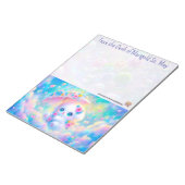 Puppy with Umbrella Notepad Notizblock (angewinkelt)