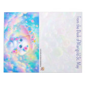 Puppy with Umbrella Notepad Notizblock (Vorderseite)