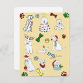 PUPPY XMAS CARD FEIERTAGSKARTE (Vorne/Hinten)