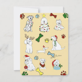 PUPPY XMAS CARD FEIERTAGSKARTE