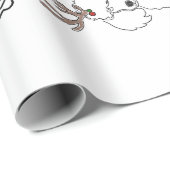 PUPPY XMAS WRAPPING PAPER GESCHENKPAPIER (Rolleneckpunkt)