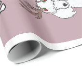 PUPPY XMAS WRAPPING PAPER GESCHENKPAPIER (Rolleneckpunkt)