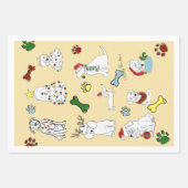 PUPPY XMAS WRAPPING PAPER SET GESCHENKPAPIER SET (Vorderseite 3)