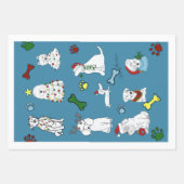 PUPPY XMAS WRAPPING PAPER SET GESCHENKPAPIER SET (Vorderseite 2)