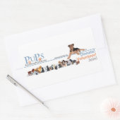 PUPs Logo-Aufkleber Airedale Rechteckiger Aufkleber (Umschlag)