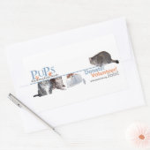 PUPS Logo Aufkleber mit Katzen (Umschlag)
