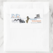 PUPs Logo-Aufkleber Pekingese Rechteckiger Aufkleber (Tasche)