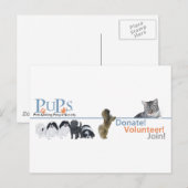 PUPs Logo-Waren Postkarte (Vorne/Hinten)