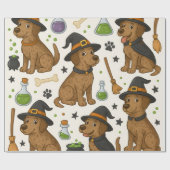 Pups Pop Party - Halloween Magic Theme Geschenkpapier (Flach)