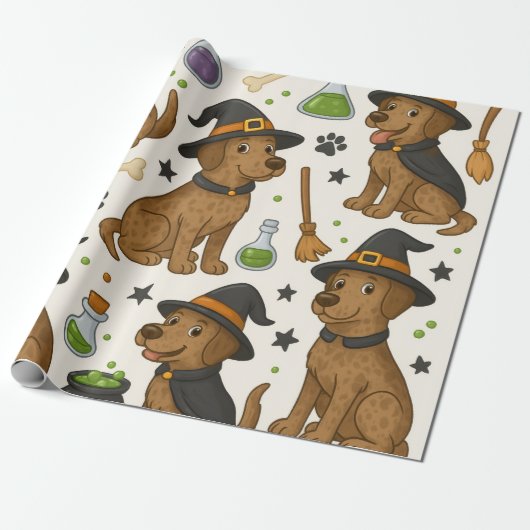 Pups Pop Party - Halloween Magic Theme Geschenkpapier (Ungerollt)