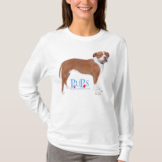 PUPs Retcued Pit Bull T-Shirt (Vorderseite)