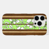 Pupukea Hibiskus-hawaiisches Imitat-Holz-Surfbrett Case-Mate iPhone Hülle (Rückseite (Horizontal))