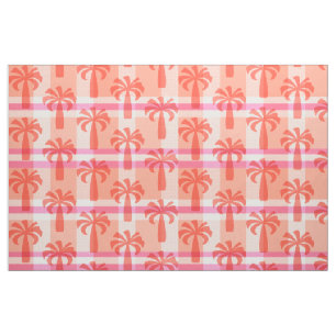 Pupule Hawaiian Vintag Palm Tree Kariert Stoff