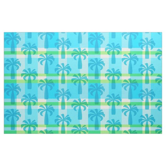 Pupule Hawaiian Vintag Palm Tree Kariert Stoff (Fat Quarter (45,7 x 55,9 cm))