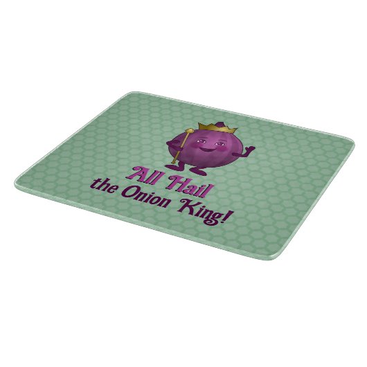 Pupulenzone auf Grün - König mit Krone - Ihr Text Schneidebrett (Ecke)