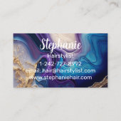 Pupuler Mable Rose Gold Personalisiert Visitenkarte (Rückseite)