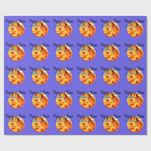 Pupusa Time Salvadorianische Lieblingsspeise Geschenkpapier (Flach)