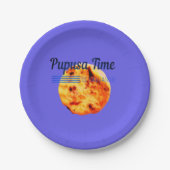 Pupusa Time Salvadorianische Lieblingsspeise Pappteller (Vorderseite)