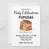 Pupusas El Salvadorian Salvador Bread Pupusas Einladung (Vorderseite)