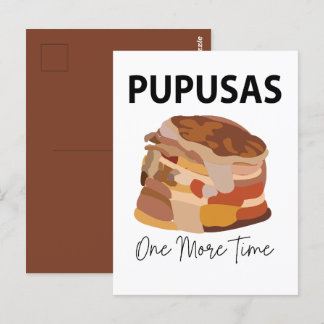 Pupusas El Salvadorian Salvador Bread Pupusas Postkarte