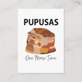 Pupusas El Salvadorian Salvador Bread Pupusas Visitenkarte (Vorderseite)