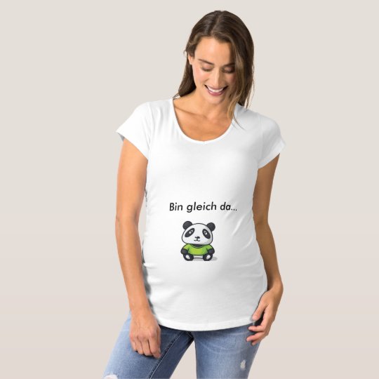 Puqopuqo für werdende Mütter - Der Panda Schwangerschafts T-Shirt