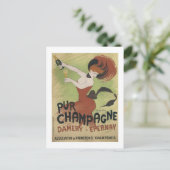 Pur Champagne, Damery-Epernay Postkarte (Stehend Vorderseite)