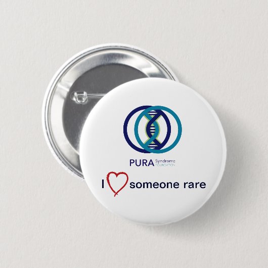 PURA I Liebe Jemand Seltene Schaltfläche Abzeichen Button (Vorne & Hinten)