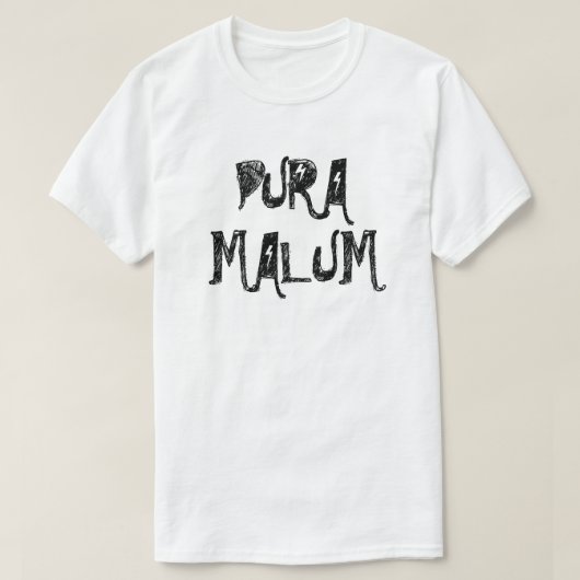 Pura malum - reines Übel im Lateinischen T-Shirt (Design vorne)