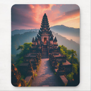 Pura Senja Bali - „Balinesischer Tempel bei Sonnen Mousepad