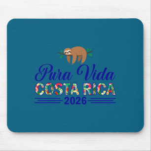 Pura vida Costa Rica 2026 tropisches Reisen lustig Mousepad
