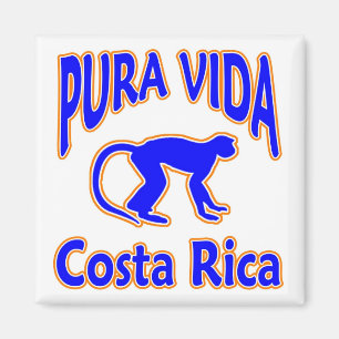 Pura Vida Costa Rica Affe-Magnet Magnet