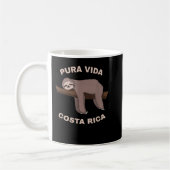 Pura Vida Costa Rica - Cool Costa Rica Sloth Kaffeetasse (Links)