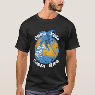 Pura Vida Costa Rica Cooler beängstigender Strand T-Shirt