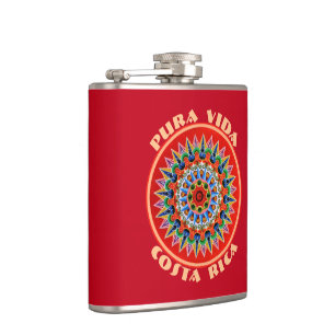 Pura Vida Costa Rica Flachmann