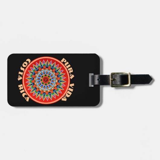 Pura Vida Costa Rica Gepäckanhänger (Vorderseite horizontal)