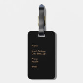 Pura Vida Costa Rica Gepäckanhänger (Rückseite vertikal)